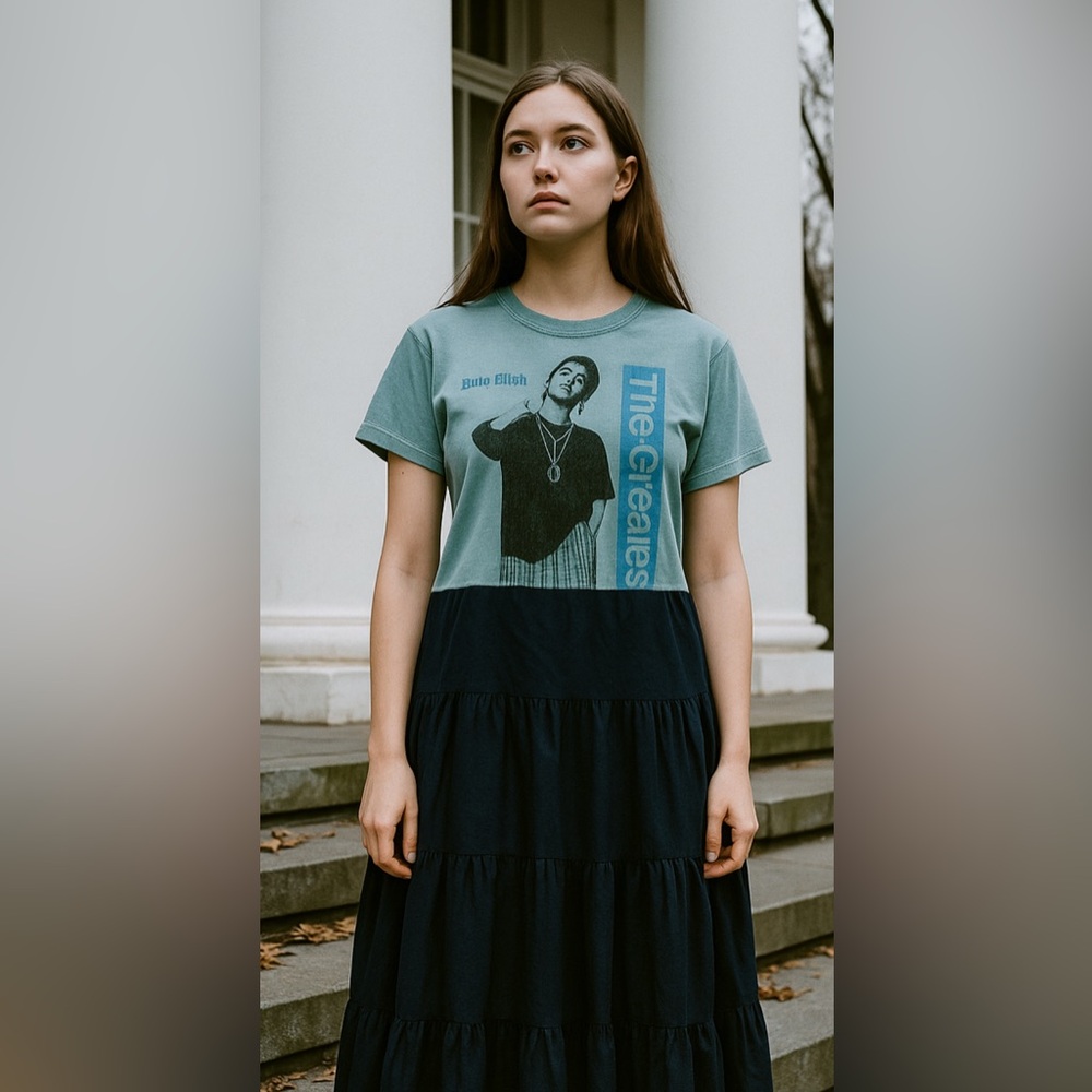 Custom Billie Band Tee Dress XXL (Upcycled)